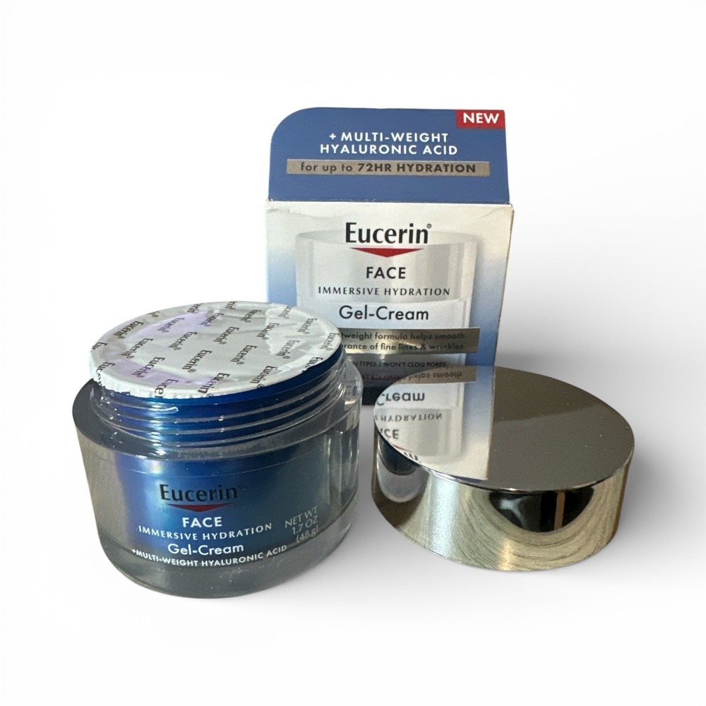 Eucerin Face Immersive Hydration Gel-Cream Unisex 1.7oz Hyaluronic Acid New